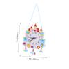 ERINGOGO Kids Clock DIY Kit 1 Set Cartoon Clock Materials Crafts for Kids Time Teaching Aid Non-Woven view 2