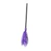 LIOOBO 1Pc Halloween Witch Broom with Web Gauze Besom Prop for Costume Cosplay and view 1