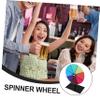 ABOOFAN Turntable Entertainment Props Wheel of Fortune Board Game Lucky Prize Wheel Spinner Wheel for Prizes Game Wheel Spinning Prize Wheel Game Prizes Luck Wheel Party Games Acrylic view 3