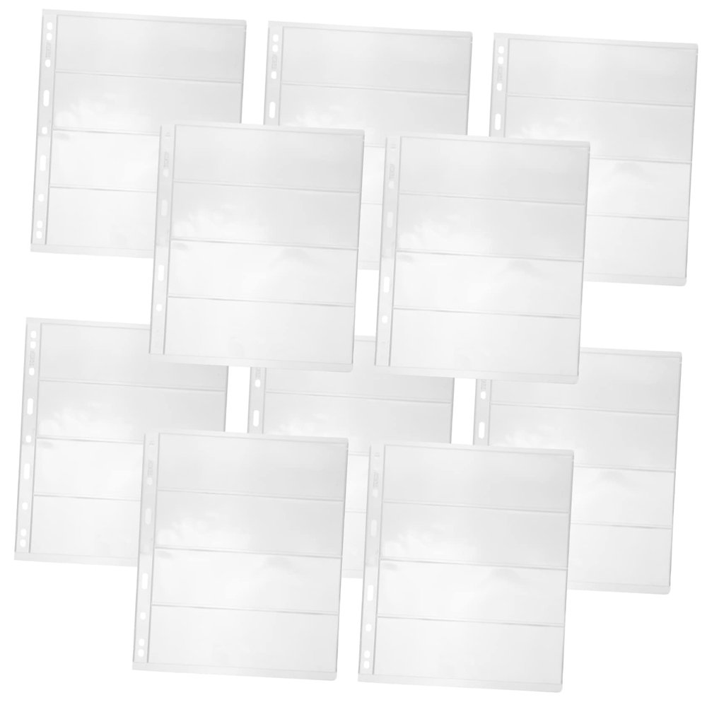 Angoily Paper Money Collection Album 20 Pages for Stamp Size 9-Pocket Binder Sleeves Suitable for Collectors and Hobbyists