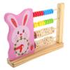 Totority Dual Function Wooden Clock Abacus Toy for Kids Math Learning Beads Educational Tool view 1