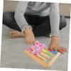 Totority Dual Function Wooden Clock Abacus Toy for Kids Math Learning Beads Educational Tool view 4