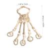 SAFIGLE Skull Fingers Bracelet for Women Gothic Skeleton Hand Chain Accessory for Halloween Costumes Lightweight for Masquerades Carnivals and Festivals view 2