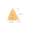 SUPVOX 50pcs Simulated Cheese Models for DIY Projects Kitchen Decor and Photography Props Realistic Cheese Ornaments for Home Parties and Creative Crafts view 2