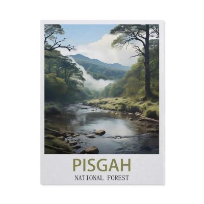 Jigsaw Puzzles 1000 Pieces Paper Assembling PicturePisgah National Forest Vintage Travel PosterAdults Games Educational Toys38x26cm-CG61