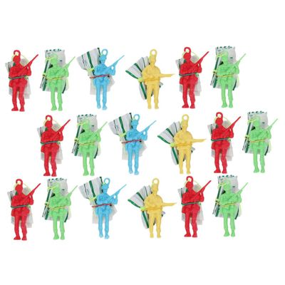 BESTonZON 30pcs Parachute Toy for Outdoor Fun Easy to Use Boy Girl Flying Toys for Boys and Girls for Birthday Parties Holidays and Family Activities