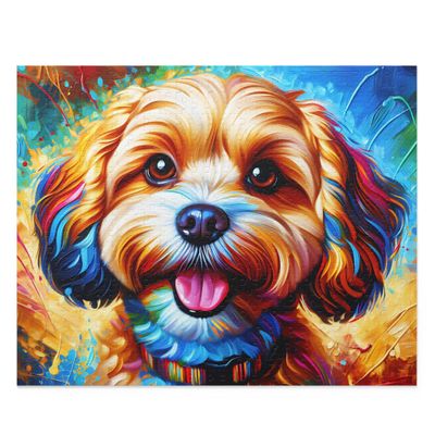 Cavapoo Dog Jigsaw Puzzle | 1000 Pieces | Cavapoo Gifts for Family, Kids, Pet Dog Lovers