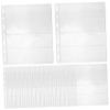 DOITOOL 20sheets Stamp Storage Pages for Binder Transparent Album Pages for Collectible Stamps and Currency Organization Row Standard Design and Protective view 1