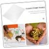 DOITOOL 20sheets Stamp Storage Pages for Binder Transparent Album Pages for Collectible Stamps and Currency Organization Row Standard Design and Protective view 3