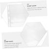 DOITOOL 20sheets Stamp Storage Pages for Binder Transparent Album Pages for Collectible Stamps and Currency Organization Row Standard Design and Protective view 4
