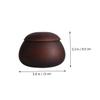 DECHOUS Wooden Go Jar Chess Pieces Storage Box Lidded Chess Containers for Game Pieces Portable view 2