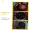 DECHOUS Wooden Go Jar Chess Pieces Storage Box Lidded Chess Containers for Game Pieces Portable view 3