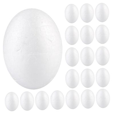 Angoily DIY Foam Eggs Crafts 50pcs Fake Chicken Eggs for Home Restaurant Decor