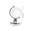 DIYEAH 2pcs Earth Globe for Boys and Girls Desk Decor Rotating Tabletop Decor Glass Base Educational view 2