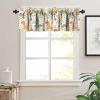 JanJCurt Cute Monkey Valance, Cartoon Zoo Funny Animals Giraffe Turtle Flowers Leaves Thermal Insulation Blackout Short Window Curtain for Kids Boys Girls Baby Bedroom Living Room, 54x18inch view 2