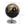 ARTIBETTER Decorative Globe for Home Office Black Gold English Terrestrial Globe with Stand Desk Ornament for Geography Enthusiasts and Elegant Interior view 2