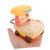 Kisangel 1set Pretend Ice Cream Cart Toy for Boy Girl Miniature Ice Cream Truck Playset Interactive Features for Early Educational Fun Lightweight Portable view 3
