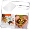 Angoily 20sheets Stamp Storage Pages for Collectible Albums Transparent Binder Pages for Stamps and Currency Acid Single-Sided for Collectors view 2