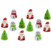 FELTECHELECTR Xmas Themed Pull Back Cars 2pcs Each 12pcs Total Santa Windup Car Toys for Toddlers view 1
