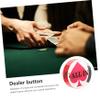 Toddmomy Poker Dealer Button Double Layer Acrylic Engraved Design for Game and Parties Lightweight and Smooth Finish for and Enthusiasts view 3