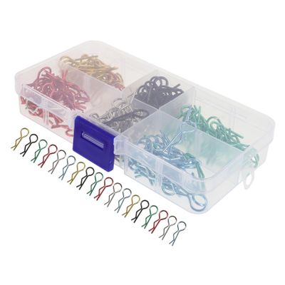 Zerodeko Rc Body Shell Clips of Rc Pins for Scale Cars Easy Installation and Secure Attachment Organized Storage Box Included