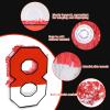 16 Inch Red and White Number 8 Pinata, Birthday Pinata with 16 Inch Piata Stick Blindfold Confetti for Kids 8th Birthday Party Decorations view 3