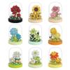 9 Set Secret Mini Flower Building Toy Bouquets with Dust Cover Set Creative Assembly Bonsai Tree Ideal for Home Decor Collection Toys view 1