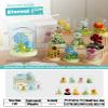 9 Set Secret Mini Flower Building Toy Bouquets with Dust Cover Set Creative Assembly Bonsai Tree Ideal for Home Decor Collection Toys view 2