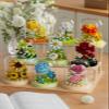 9 Set Secret Mini Flower Building Toy Bouquets with Dust Cover Set Creative Assembly Bonsai Tree Ideal for Home Decor Collection Toys view 4