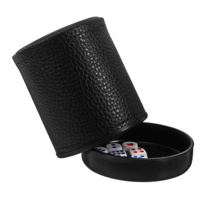 Abaodam 1set Dice Shaker Cup for Party Games Lightweight Dice Holder with Base for Tabletop Entertainment Smooth and Wear Resistant