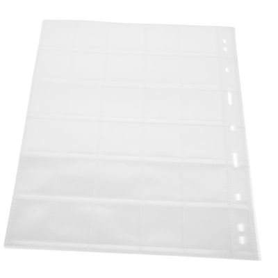 DOITOOL 10 Sheets Stamps Collecting Holder for Binder Coin Collection Album Pages Stamp Storage Pockets for Collectors