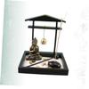 ABOOFAN Buddha Statue Tray Zen Garden for Desk Miniature Sand Table Decorations Meditation Zen Garden Desktop Table Decoration view 3