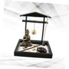 ABOOFAN Buddha Statue Tray Zen Garden for Desk Miniature Sand Table Decorations Meditation Zen Garden Desktop Table Decoration view 4
