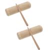 Abaodam 2sets Early Education Toys of Wooden Guiro Rhythm Sticks for Boys and Girls Safe Natural Wood Material view 1