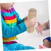 Abaodam 2sets Early Education Toys of Wooden Guiro Rhythm Sticks for Boys and Girls Safe Natural Wood Material view 3