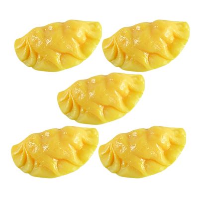 Milisten 5pcs Lifelike Egg Dumpling Models Realistic Fake Food for Decoration Educational Use and Display Kitchens Restaurants and Supermarkets