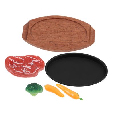 Ciieeo 1set Realistic Miniature Steak Model for Dollhouse Kitchen Decor Lifelike Food Prop for Pretend Play Cooking Accessories for Display and Simulation