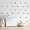 125 Pcs/Swiss Cross Black Plus Sign Wall Decals 2 Inch- Removable Wall Decals for Kids Room Decoration + Vinyl Decor by Bugybagy (Matte Black) (Dark Grey) view 1