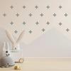 125 Pcs/Swiss Cross Black Plus Sign Wall Decals 2 Inch- Removable Wall Decals for Kids Room Decoration + Vinyl Decor by Bugybagy (Matte Black) (Dark Grey) view 2