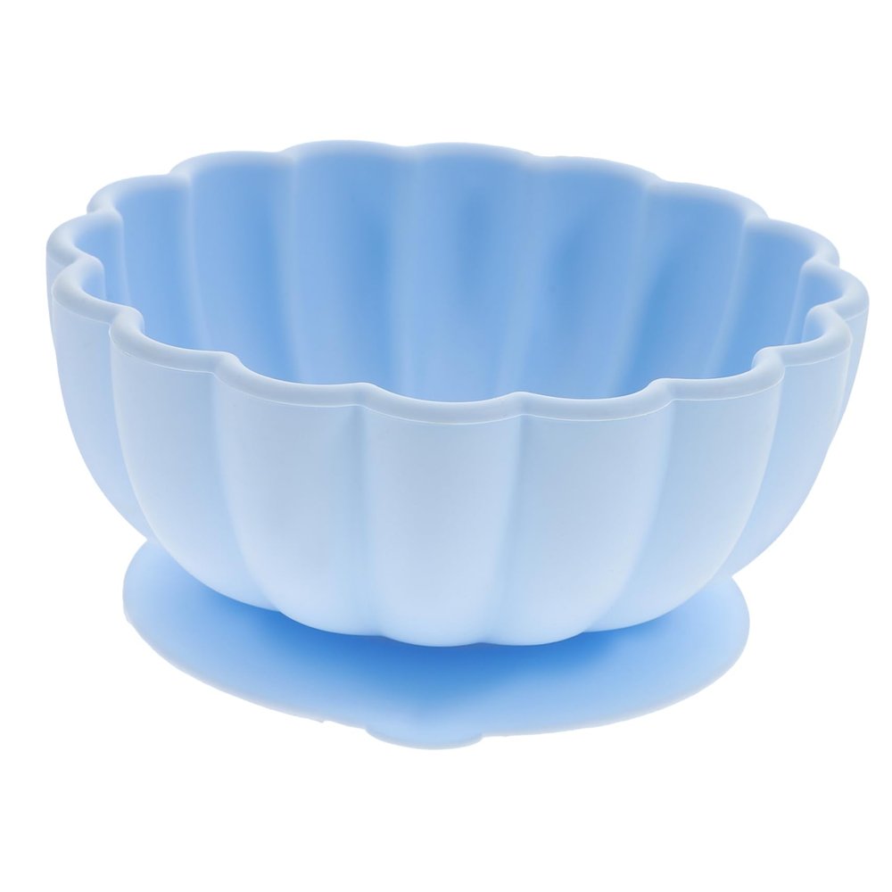 ORFOFE Silicone Flower Shaped Boy Girl Bowl -grade Material for Boys and Girls Encourages Independent Feeding Non- Design for Easy Use for Self-feeding