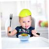ORFOFE Silicone Flower Shaped Boy Girl Bowl -grade Material for Boys and Girls Encourages Independent Feeding Non- Design for Easy Use for Self-feeding view 3