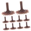 Angoily 50pcs Model Tree Feet Architecture Model Trees Base Landscape Building Brown Plastic view 1