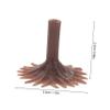 Angoily 50pcs Model Tree Feet Architecture Model Trees Base Landscape Building Brown Plastic view 2