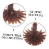 Angoily 50pcs Model Tree Feet Architecture Model Trees Base Landscape Building Brown Plastic view 3