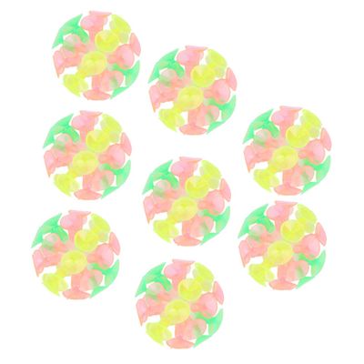 ifundom 8pcs Suction Cup Ball Plaything for Boys and Girls Multicolored Sensory Toy for Indoor Outdoor Fun for Parent-boy Girl Interaction and Birthday Parties