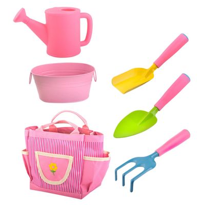 HANABASS 1set Boy Girl Gardening Tools Mini Outdoor Planting Kit Shovel Rake and Hoe for Boy Girl for Activities and Learning Gardening