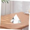 DINHEAROM Pyramid Prism Optical Experiment Glass Prism Teaching Aid Optical Glass for Science Projects Home Decor and Sun Catcher Decoration view 3