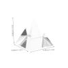 DINHEAROM Pyramid Prism Optical Experiment Glass Prism Teaching Aid Optical Glass for Science Projects Home Decor and Sun Catcher Decoration view 4