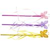 CHICAMPERA 3pcs Fairy Wand Butterflies Girls Cosplay Props for Birthday Parties and Dress-up Safe and Material Pink Gold Purple for Themed Events and Photography