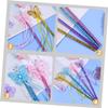 CHICAMPERA 3pcs Fairy Wand Butterflies Girls Cosplay Props for Birthday Parties and Dress-up Safe and Material Pink Gold Purple for Themed Events and Photography view 2